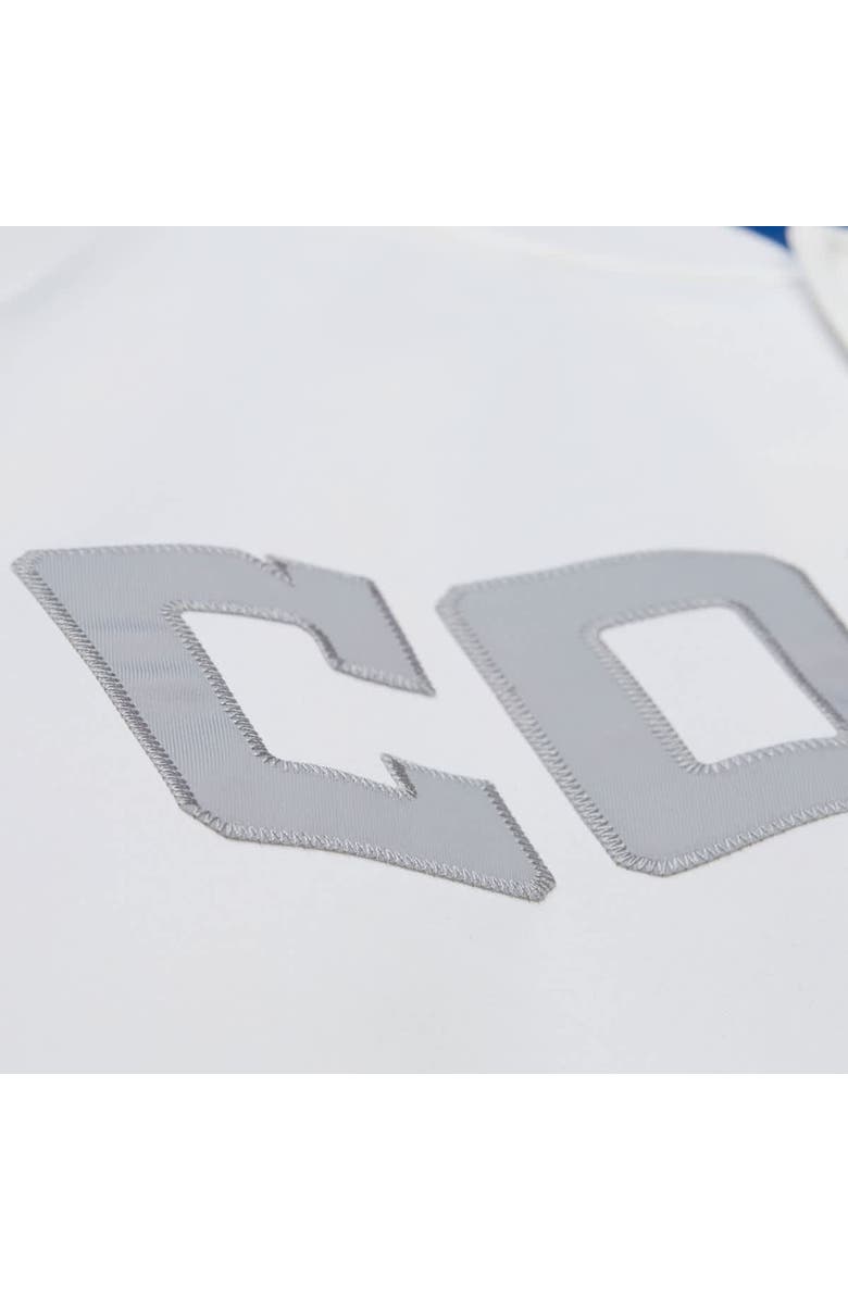 Mitchell & Ness Men's Mitchell & Ness  White Indianapolis Colts Double Clutch Raglan Full-Snap Jacket, Alternate, color, White