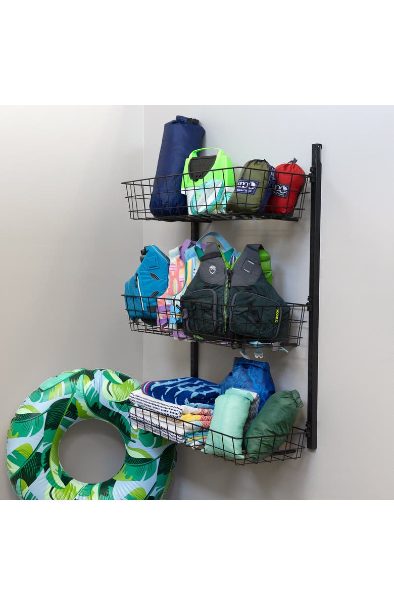 StoreYour G-Basket | Adjustable Wall Storage System | Holds 120 lbs, Alternate, color, Black