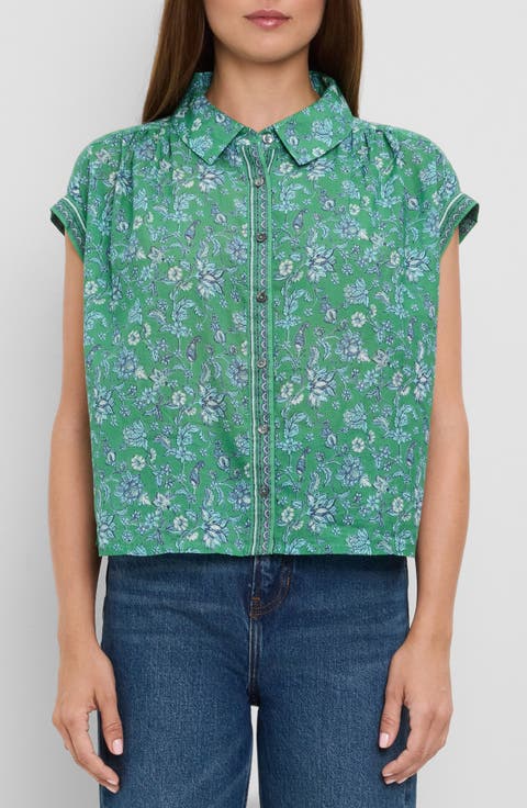 Liliane Print Button-Up Shirt