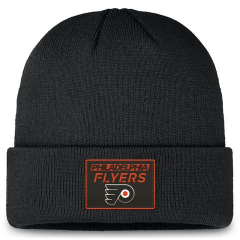 Men's Fanatics Black Philadelphia Flyers Authentic Pro Cuffed Knit Hat