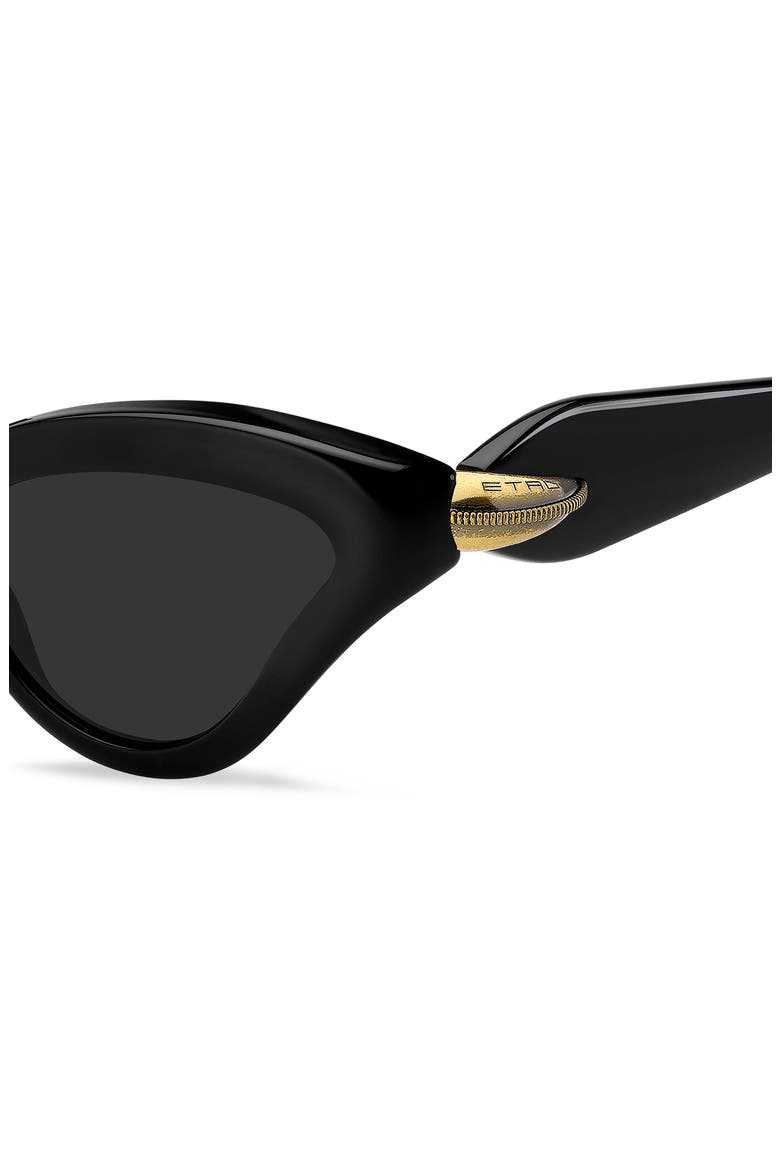 55mm Cat Eye Sunglasses, Alternate, color, BLACK