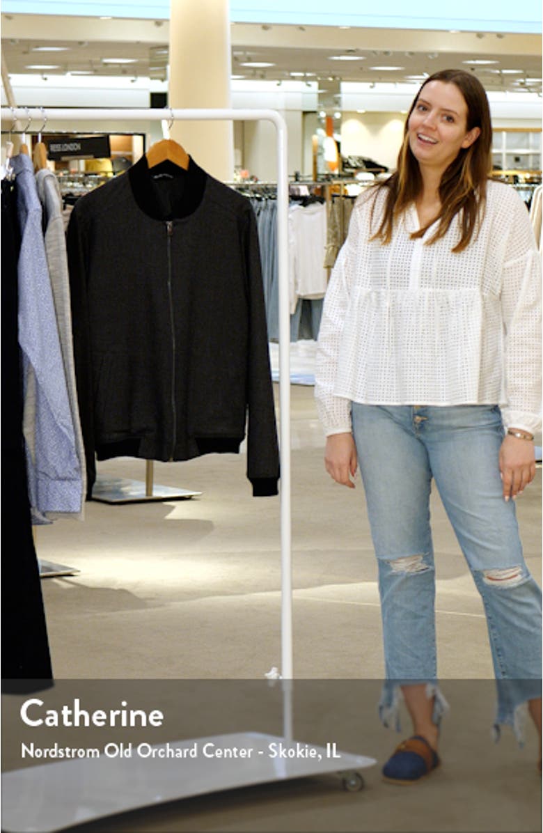 Bennett Stretch Wool Bomber Jacket, sales video thumbnail