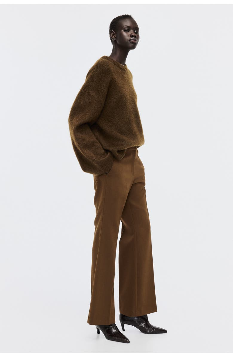 H&M Flared Tailored Trousers, Alternate, color, 