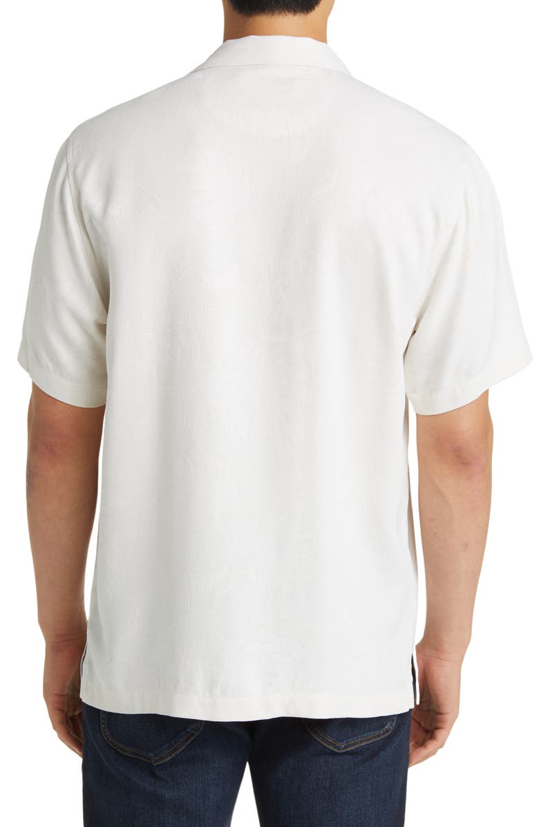 Tommy Bahama Across the Vine Embroidered Silk Camp Shirt, Alternate, color, 