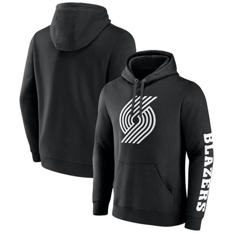 Men's Fanatics  Black Portland Trail Blazers Put Me In Coach Fleece Pullover Hoodie