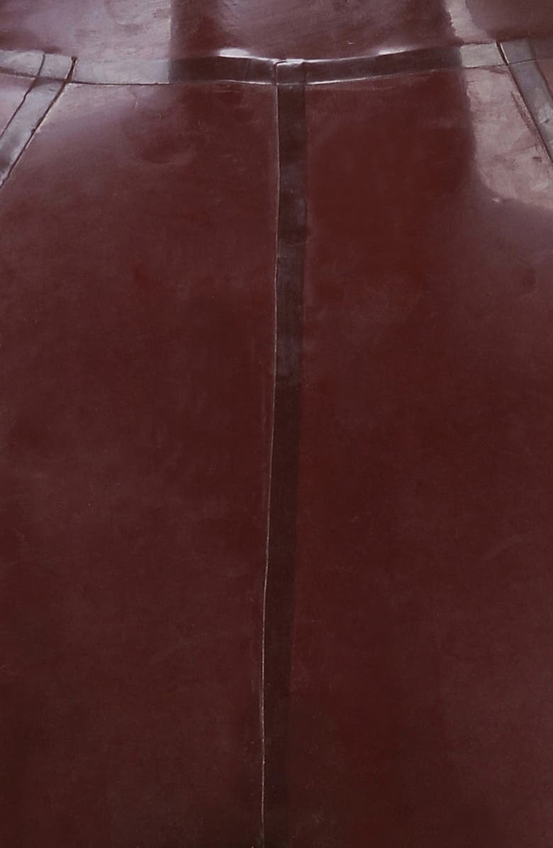 HOUSE OF CB Lia High Waist Latex Leggings, Alternate, color, Raisin