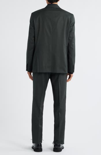 Ross Slim Fit Olive Green Wool Suit