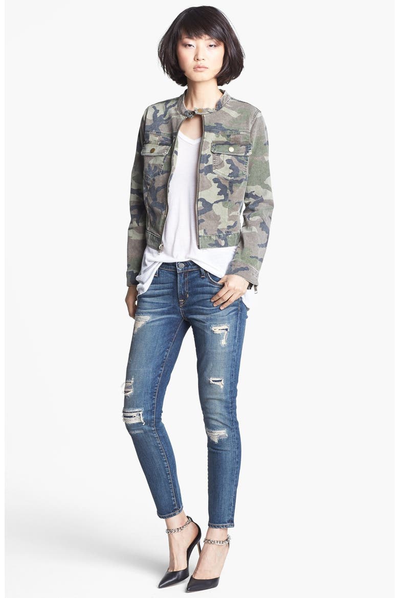 'Wesley' Camo Jacket, Alternate, color, OLIVE CAMO