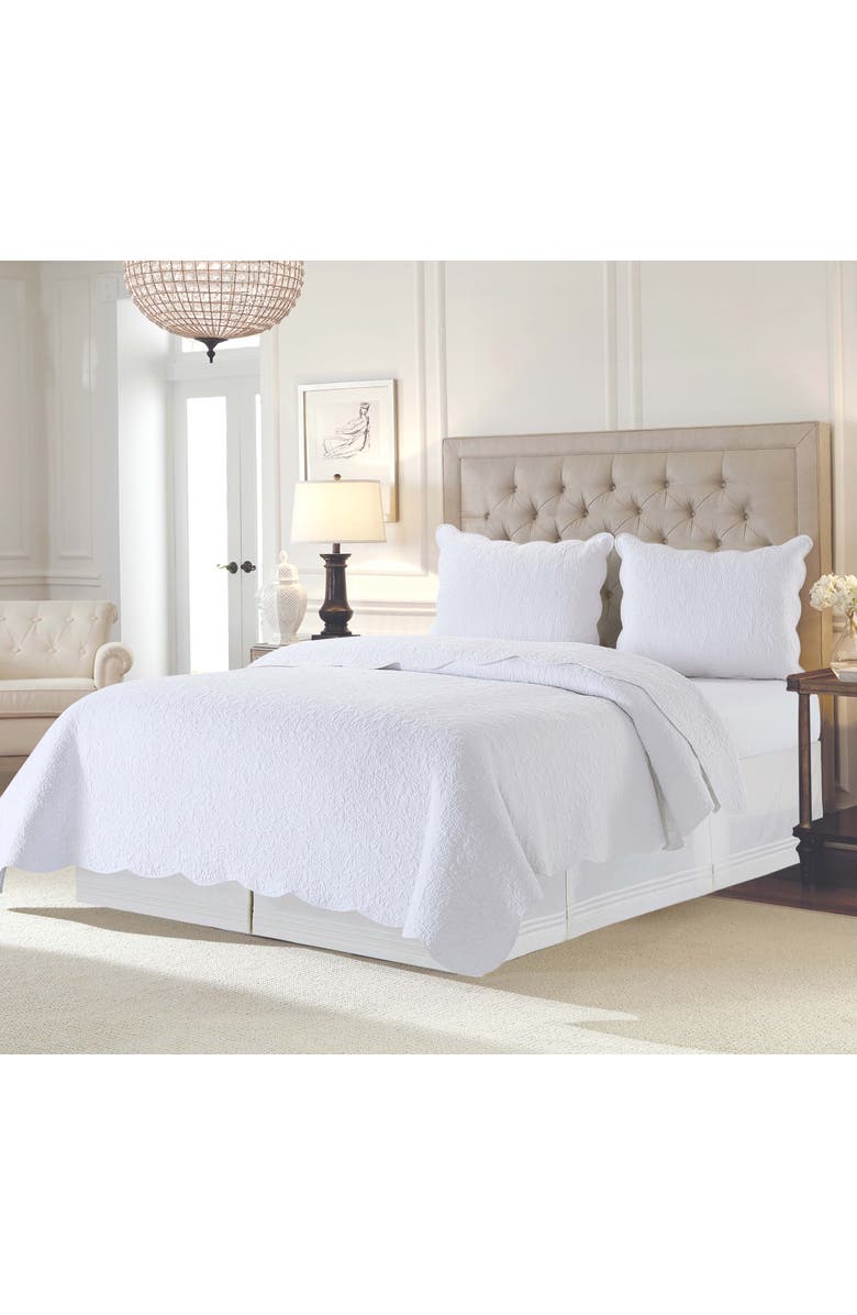 C&F Home Christiana White Quilt Bedding Collection, Main, color, White