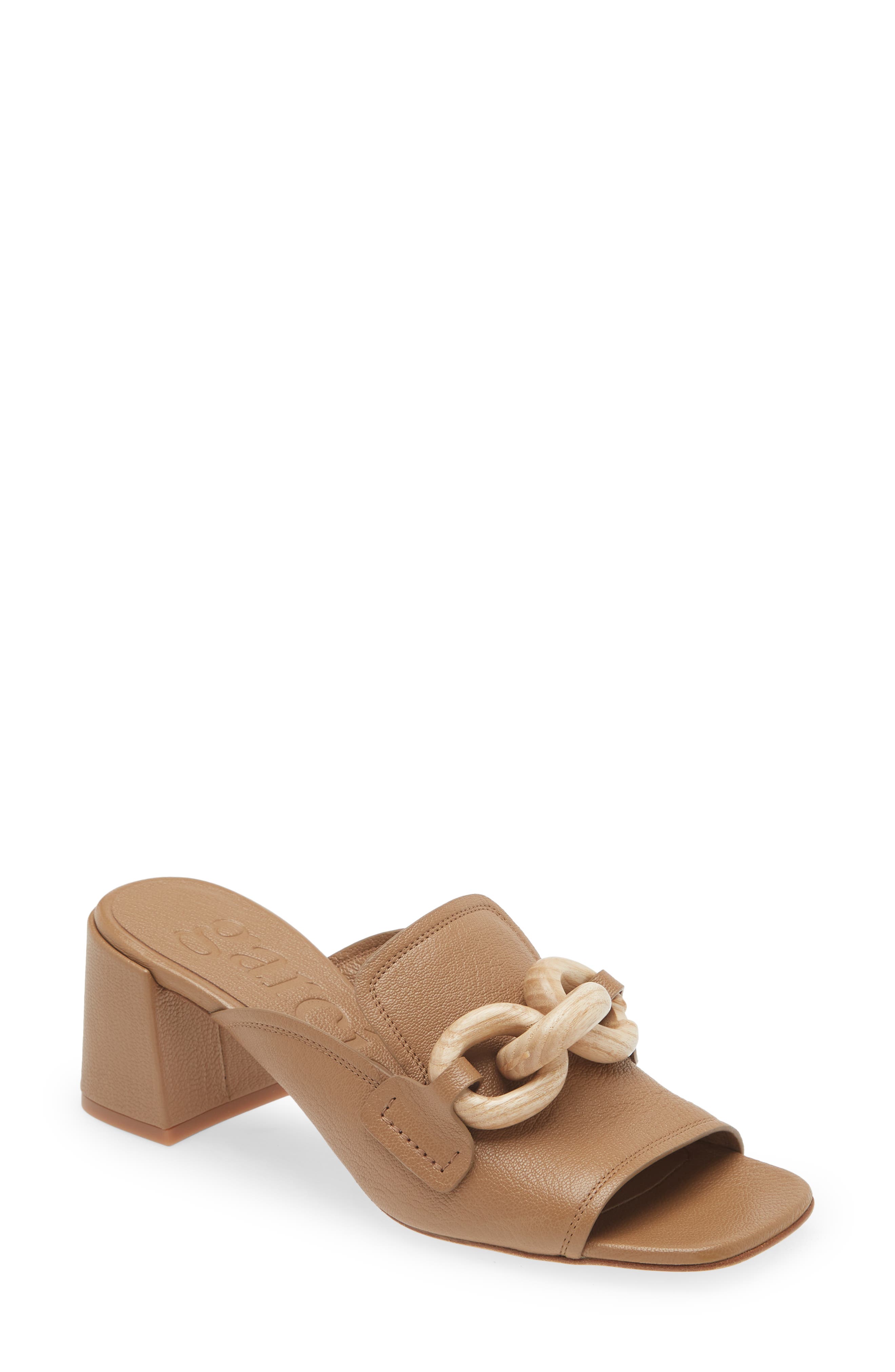 Umita Slide Sandal, Main, color, BEIGE PETITGRAIN