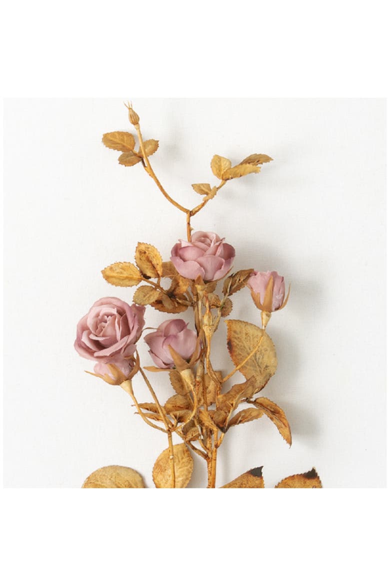 Sullivan's Rose Spray, Pink Faux Floral Stem for Crafting, Weddings, Home and Holiday Decoration, 27 Inch, Main, color, Pink