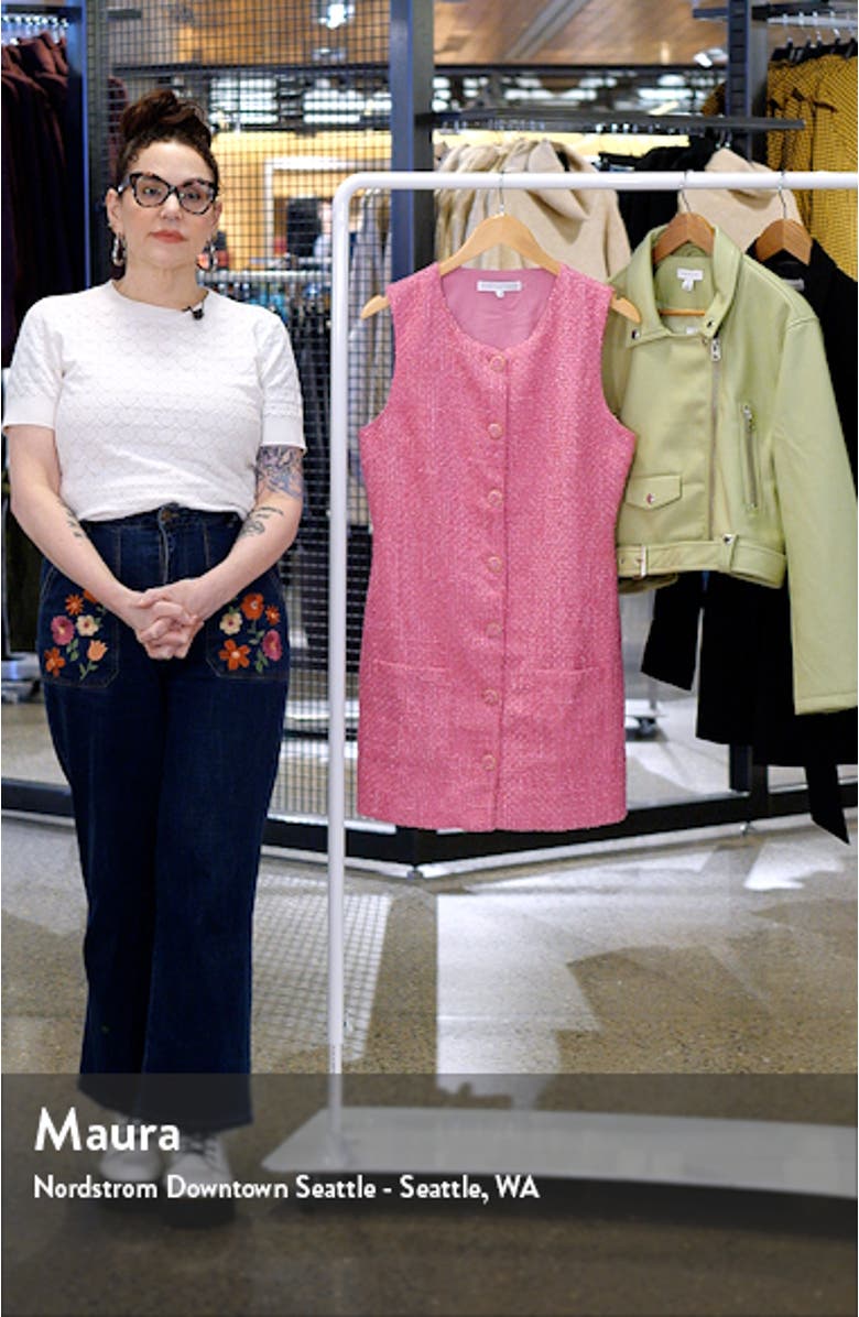 Sleeveless Tweed Minidress, sales video thumbnail