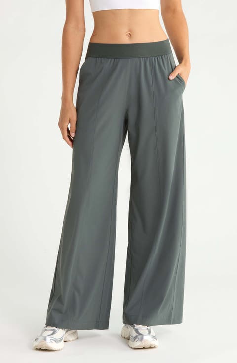 Atlas Elastic Waist Wide Leg Pants
