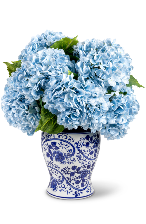 CocoBella Tinsley RealTouch Hydrangea Arrangement in Azure 