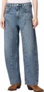 AllSaints Sadie Studded Wide Leg Jeans