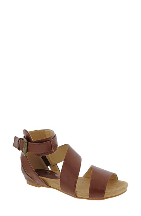 Nambi Ankle Strap Flat Sandal (Women)