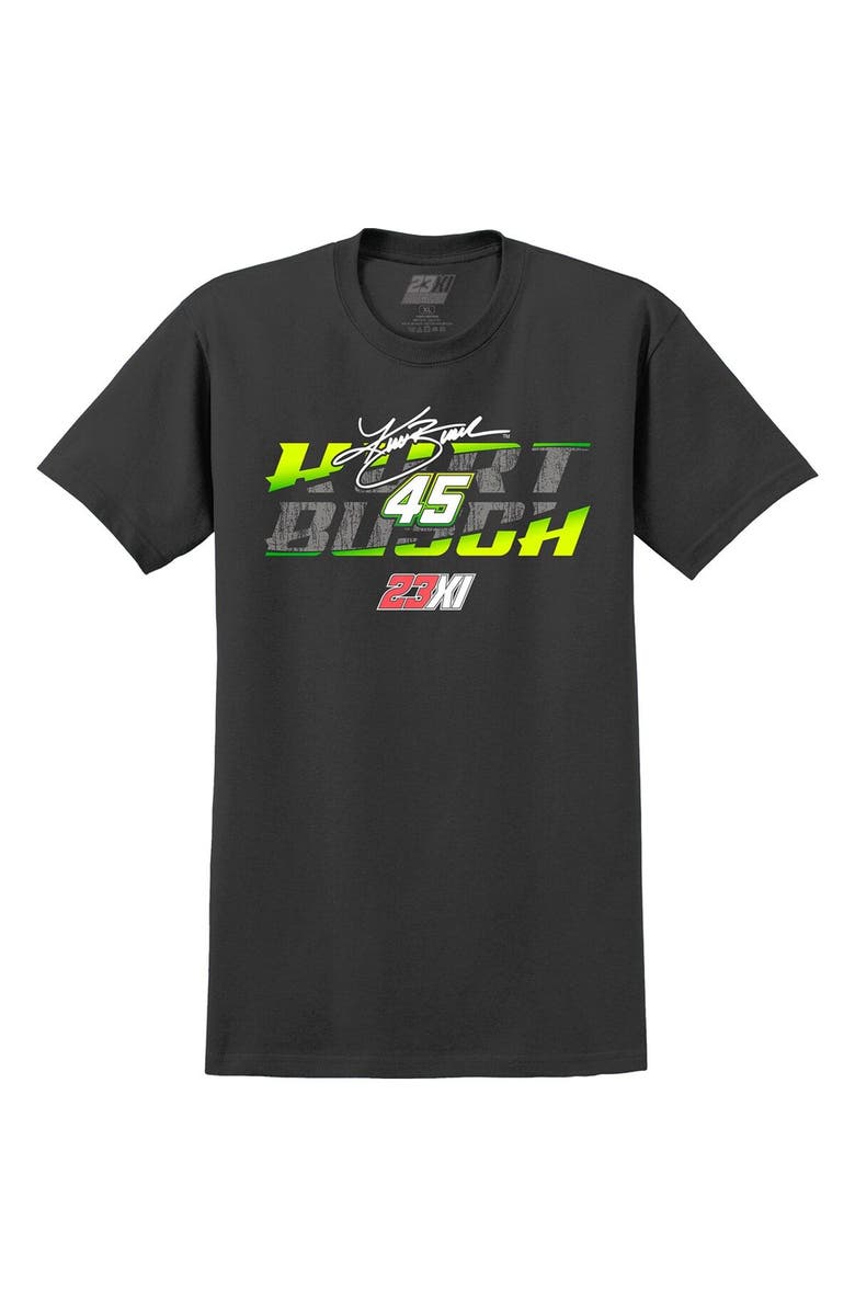 23XI Racing Men's 23XI Racing Black Kurt Busch Lifestyle 2-Spot T-Shirt, Alternate, color, Black