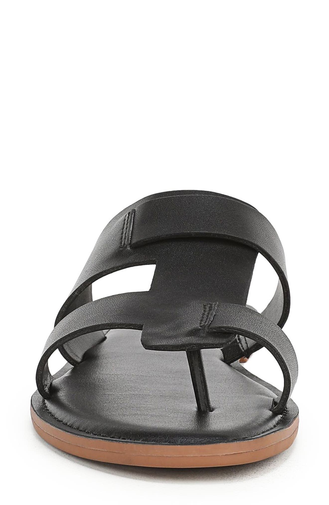 Franco Sarto Jerina Sandal, Alternate, color, Black Faux Leather