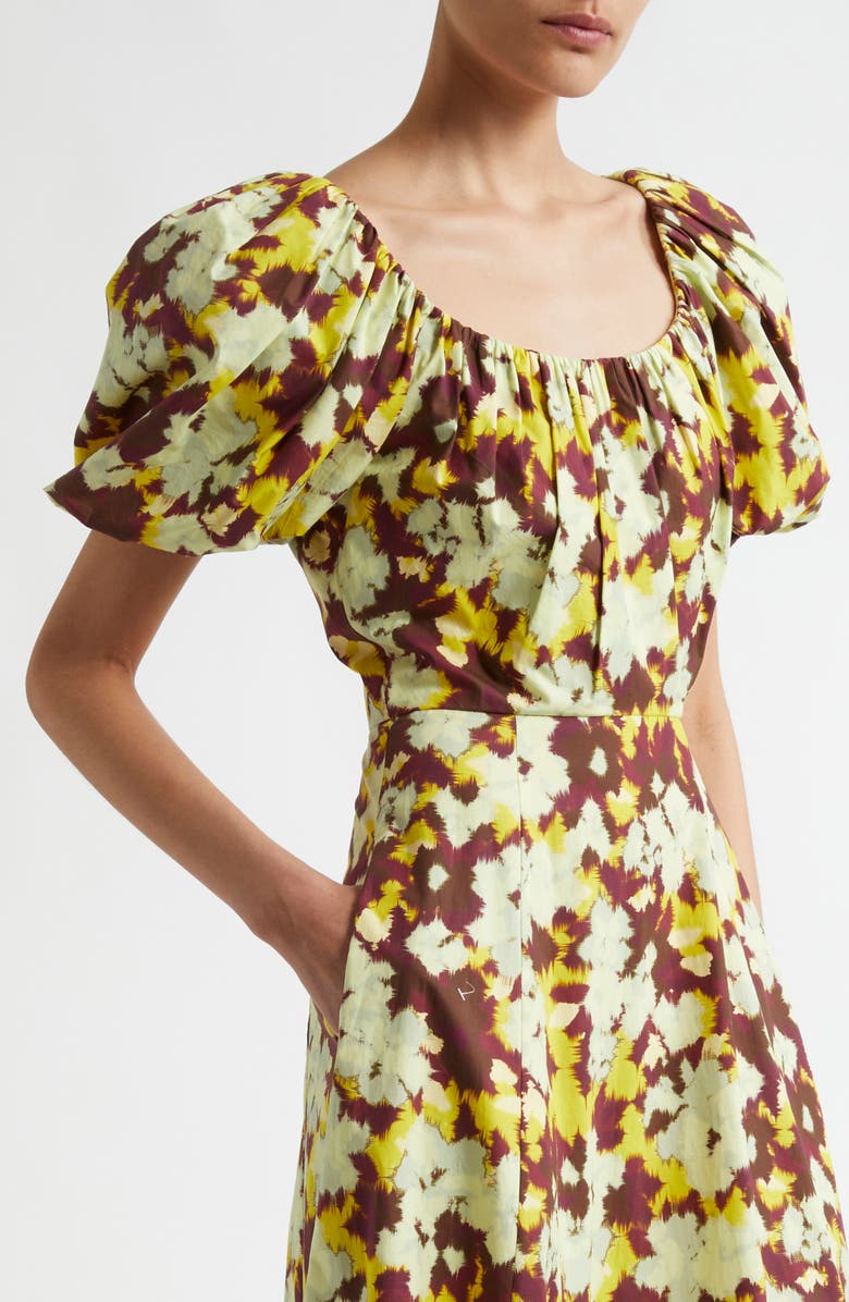 Ulla Johnson Imara Poplin A-Line Dress, Alternate, color, Acacia