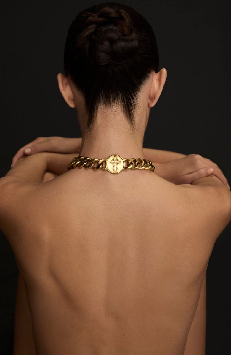 st. Moran Apostle Cross Necklace, Alternate, color, 