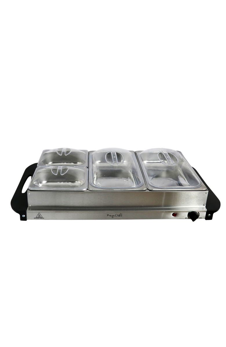 Megachef Buffet Server & Food Warmer, Alternate, color, Grey