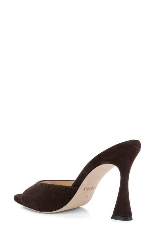 L Agence L'agence Avery Slide Sandal In Brown