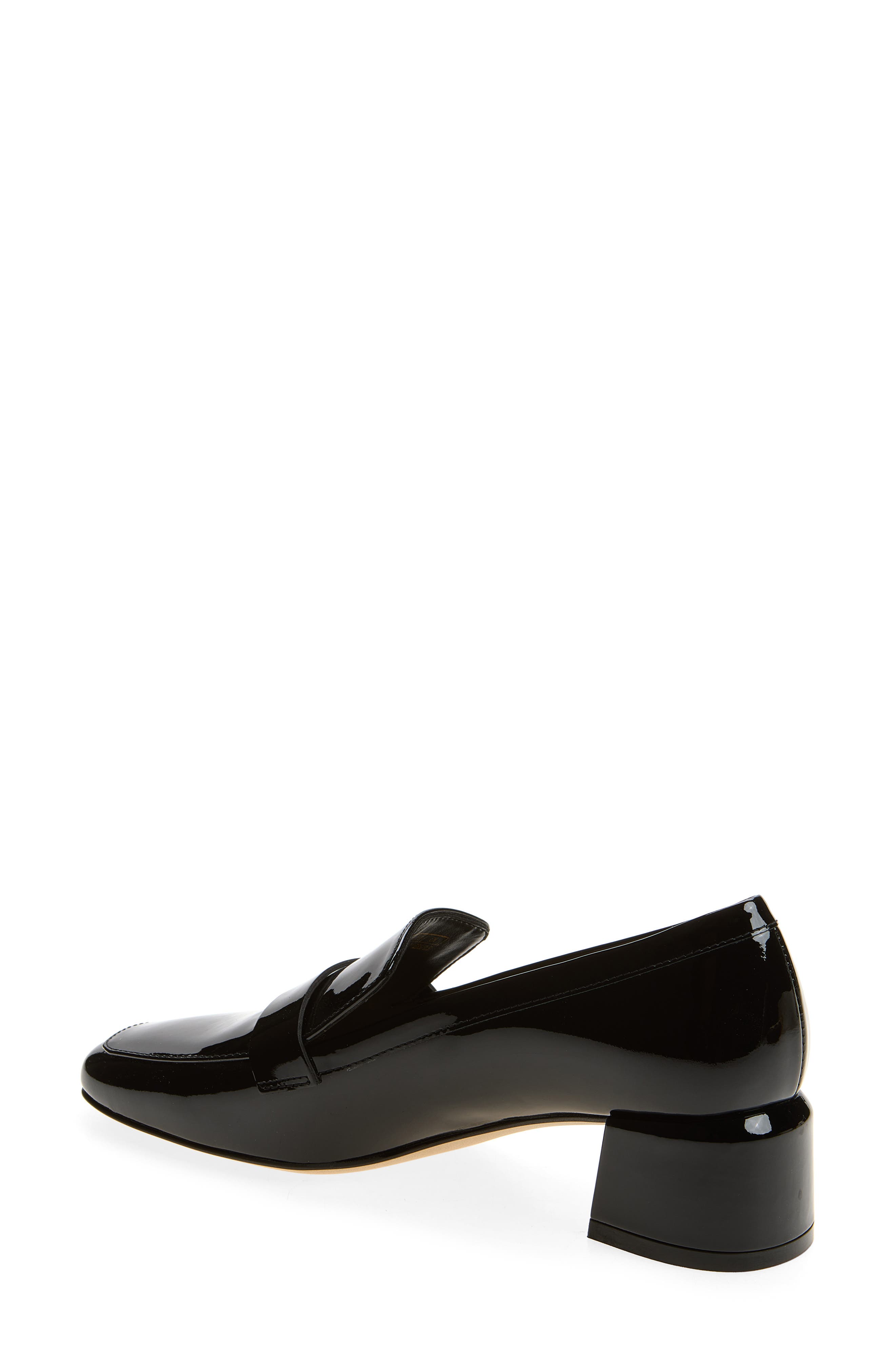 Wylie Patent Leather Loafer, Alternate, color, BLACK