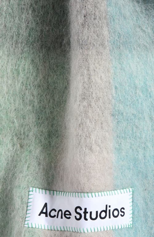Acne Studios Vally Plaid Alpaca, Wool & Mohair Blend Scarf In Neutral