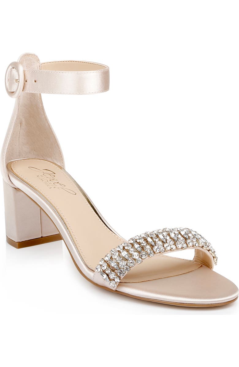 Jewel Badgley Mischka James Sandal, Main, color, Champ Sati