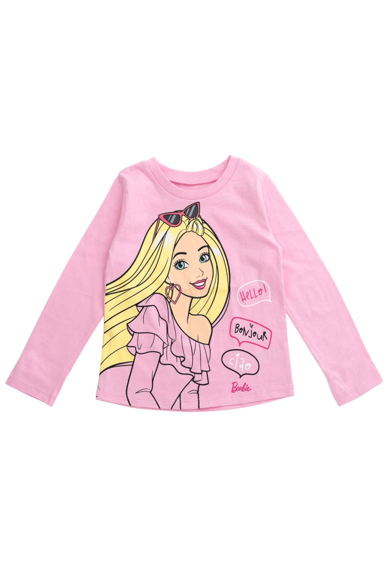 2-Pack Long Sleeve T-Shirts, Alternate, color, Pink / Black