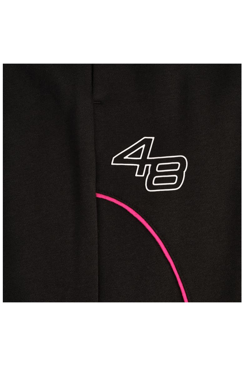Kids' Star Drive Moto Sweatpants, Alternate, color, BLACK