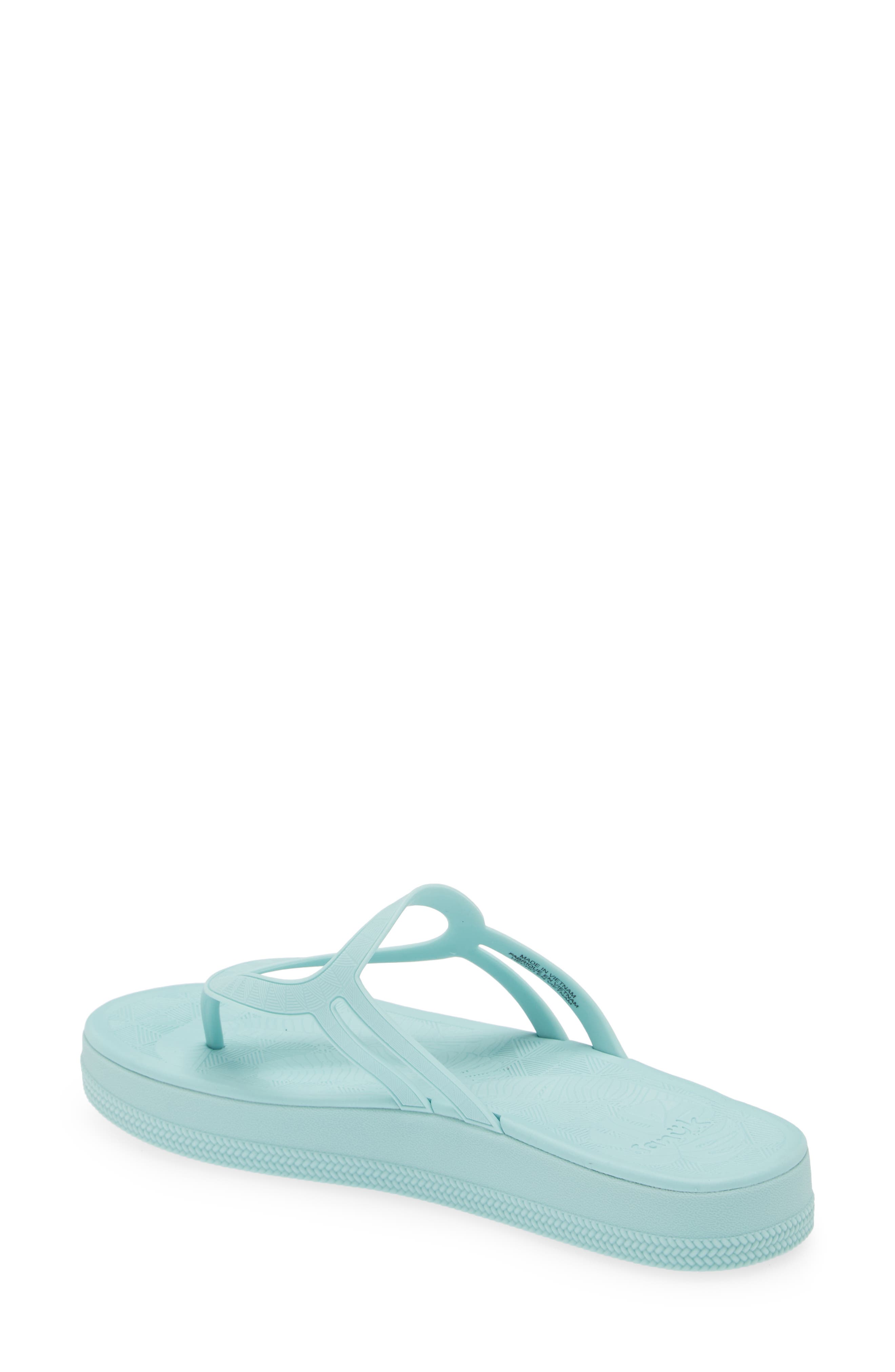 Sanuk Sunshine Platform Flip Flop, Alternate, color, Pastel Turquoise