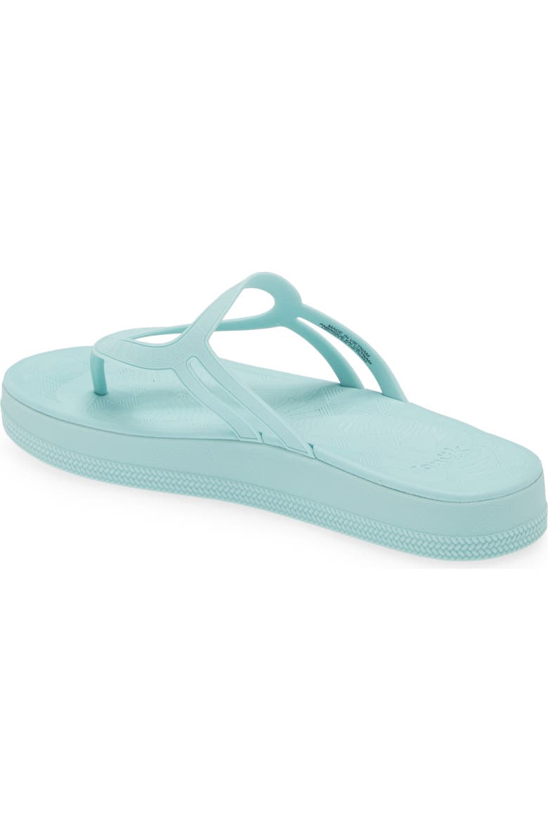 Sanuk Sunshine Platform Flip Flop, Alternate, color, Pastel Turquoise
