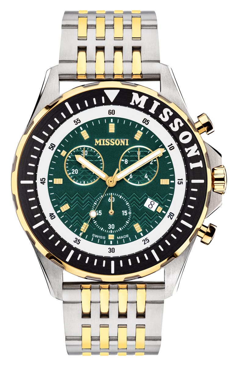 Missoni Urban Chronograph Bracelet Watch, 45mm, Main, color,