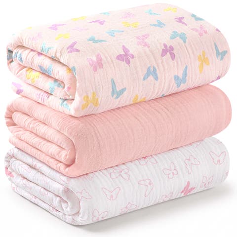 3-Pack Lyra Muslin Swaddle Blankets