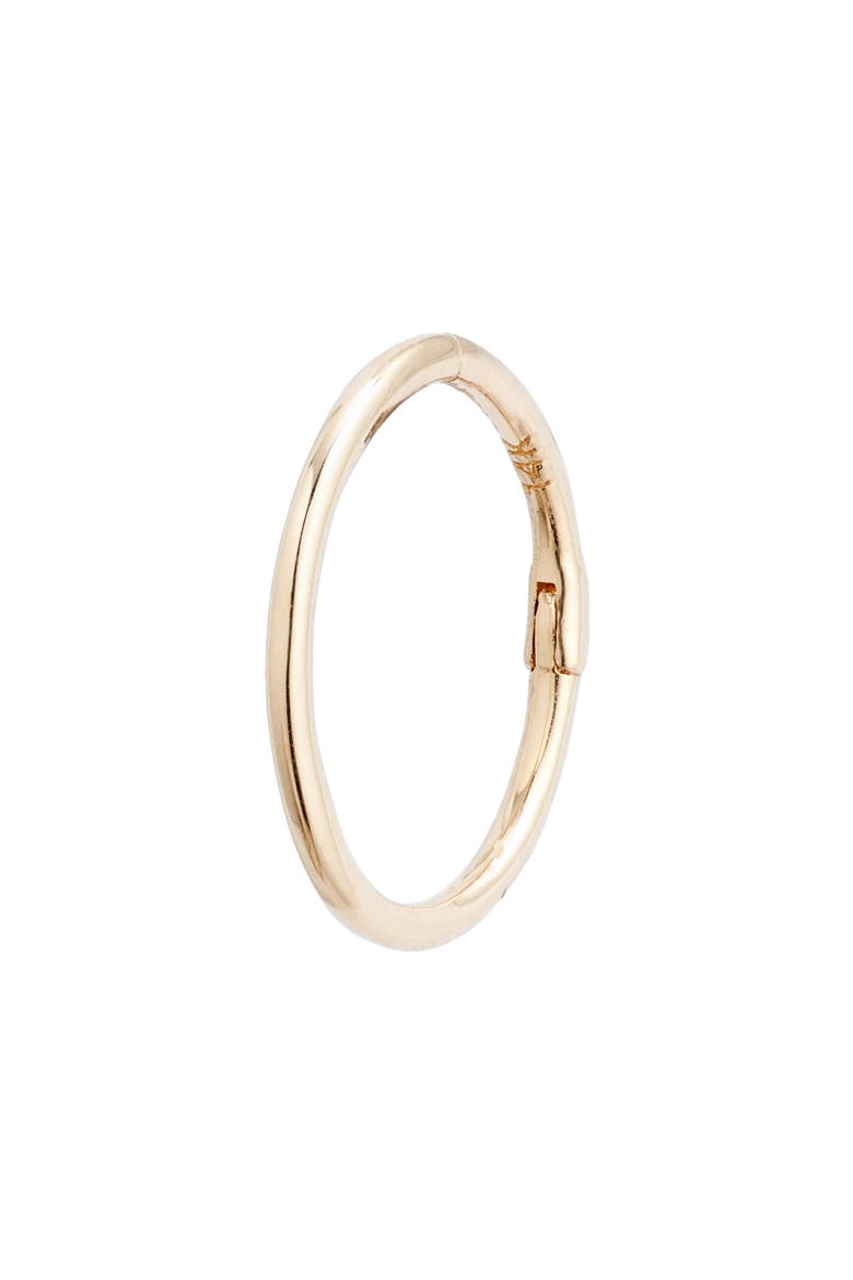 Classique Single Clicker Hoop Earring, Main, color, YELLOW GOLD