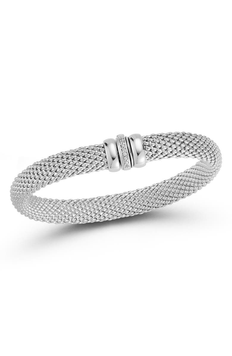 CHLOE AND MADISON Popcorn Bracelet, Main, color, Silver