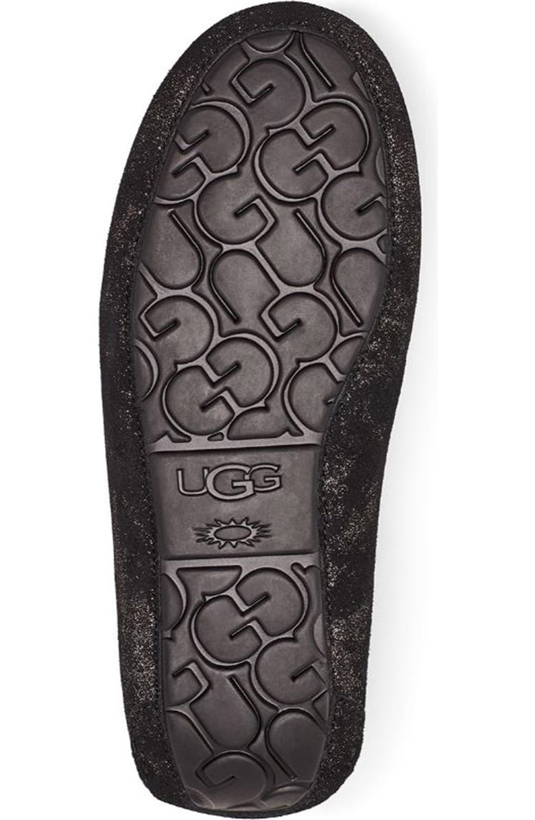 UGG<sup>®</sup> UGG Ansley Bow Glimmer Faux Fur Lined Slipper, Alternate, color,