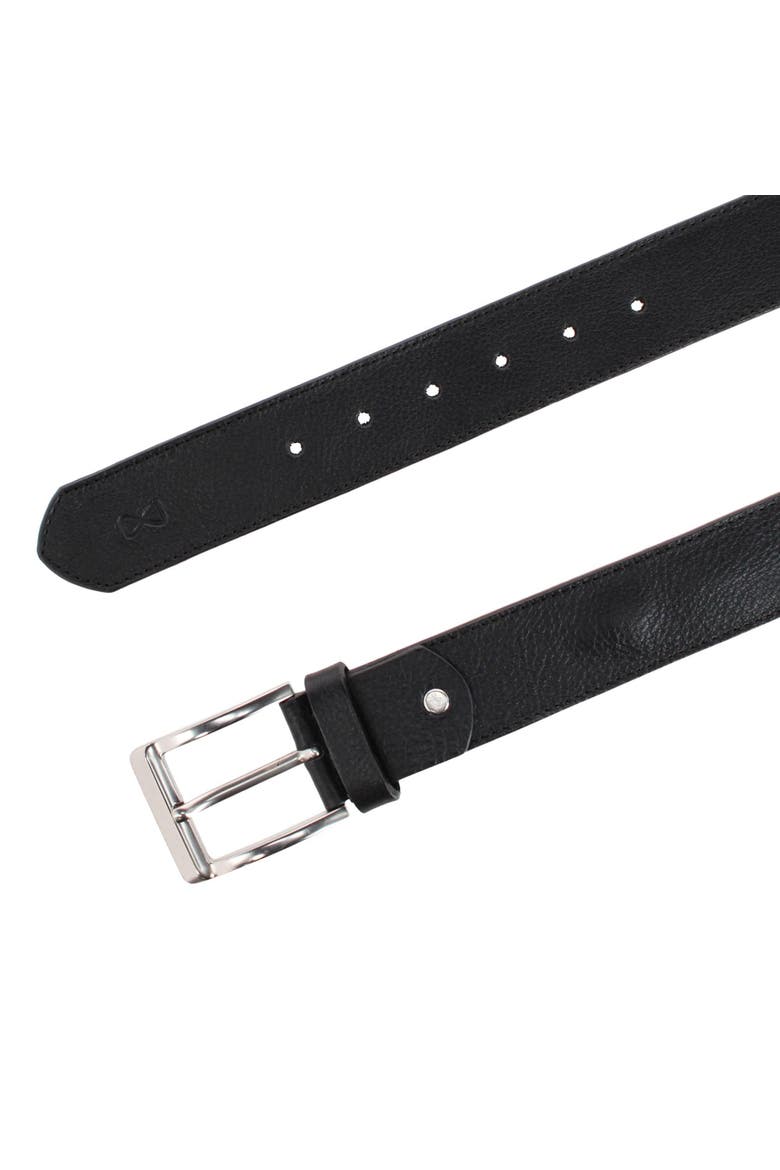 Diplomat Hidden Zipper Geniune Leather Money Belt, Alternate, color, Black