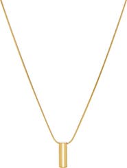 MARLYN SCHIFF Waterproof Cylinder Pendant Necklace