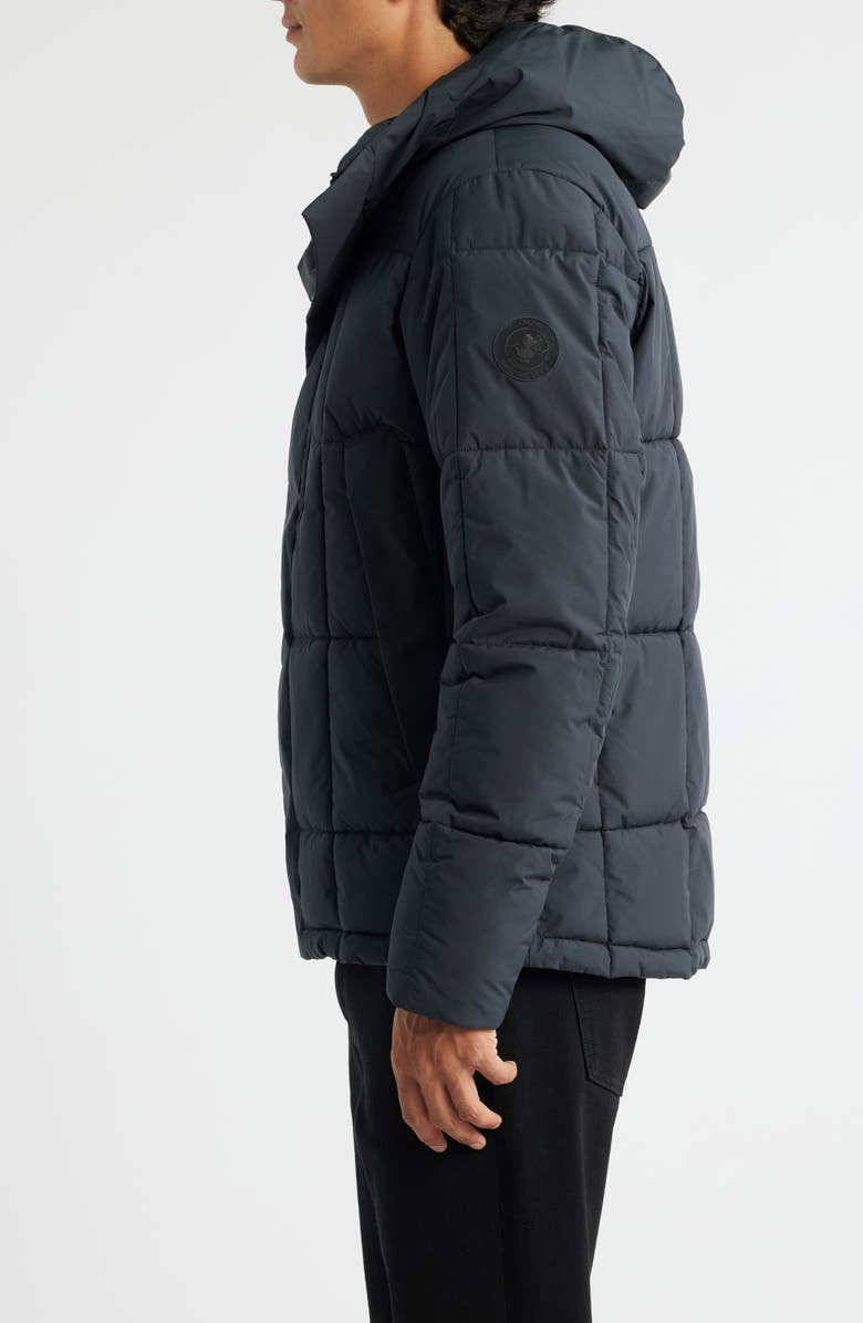 Save The Duck Fraser Water Resistant Quilted Hooded Parka, Alternate, color, Black