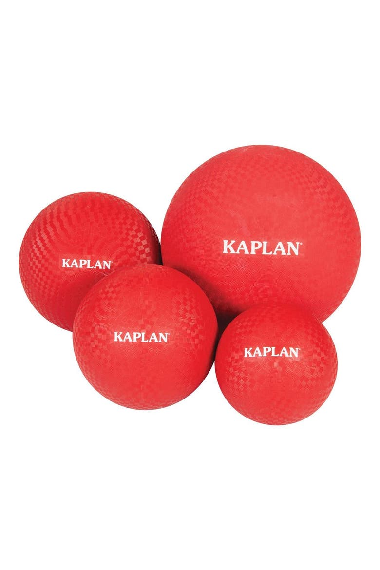 Playground Balls - Set of 4, Main, color, Red