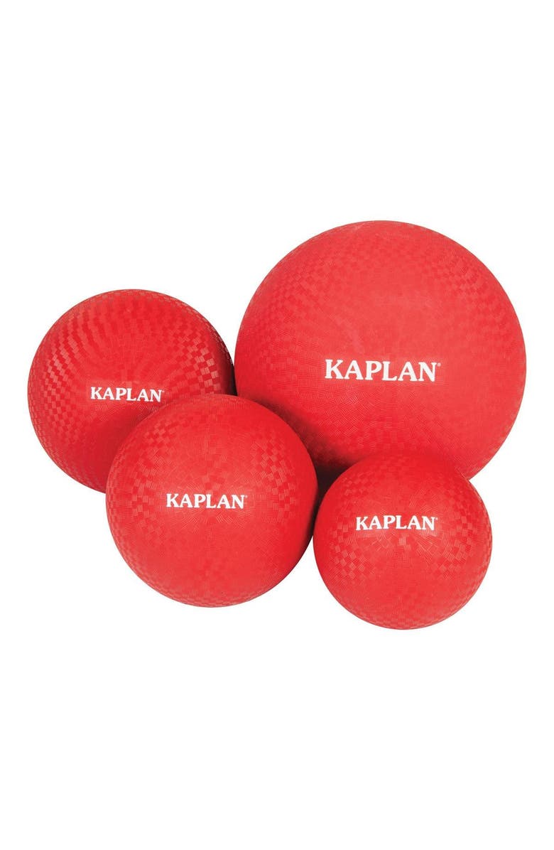 Kaplan Early Learning Company Playground Balls - Set of 4, Main, color, Red