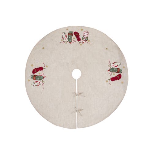 Flip Flop Vintage 100% Polyester Christmas Tree Skirt 51"
