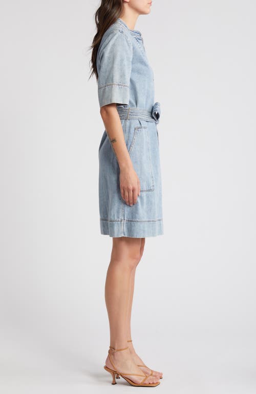 Rails Chancey Faded Denim Mini Dress In Faded Indigo