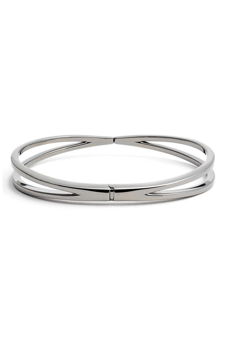 Hinge Bangle, Main, color, BLACK