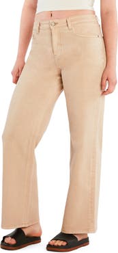 HINT OF BLU Clever Ripped High Waist Wide Leg Jeans
