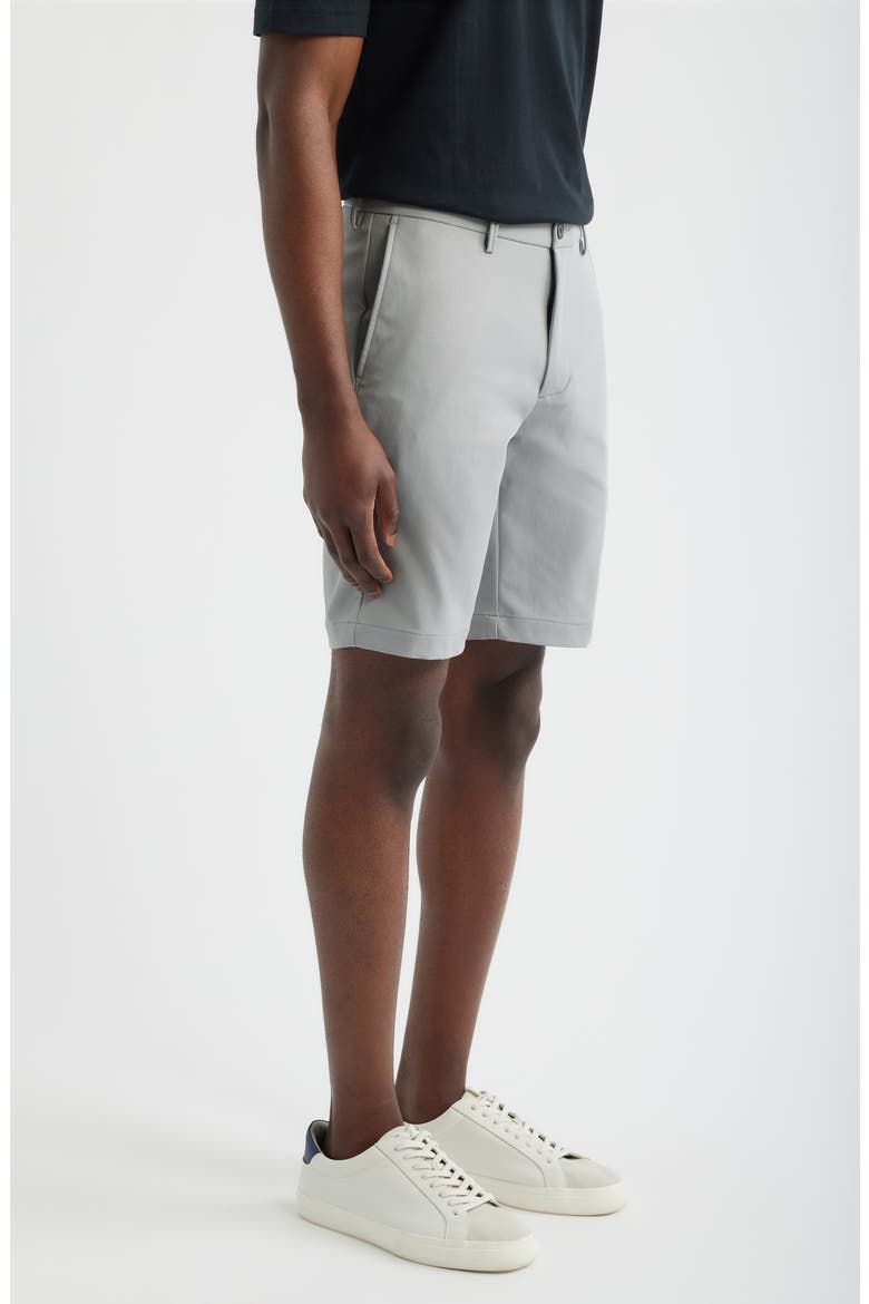 Sonoma Flat Front Travel Shorts, Alternate, color, SILVER GREY