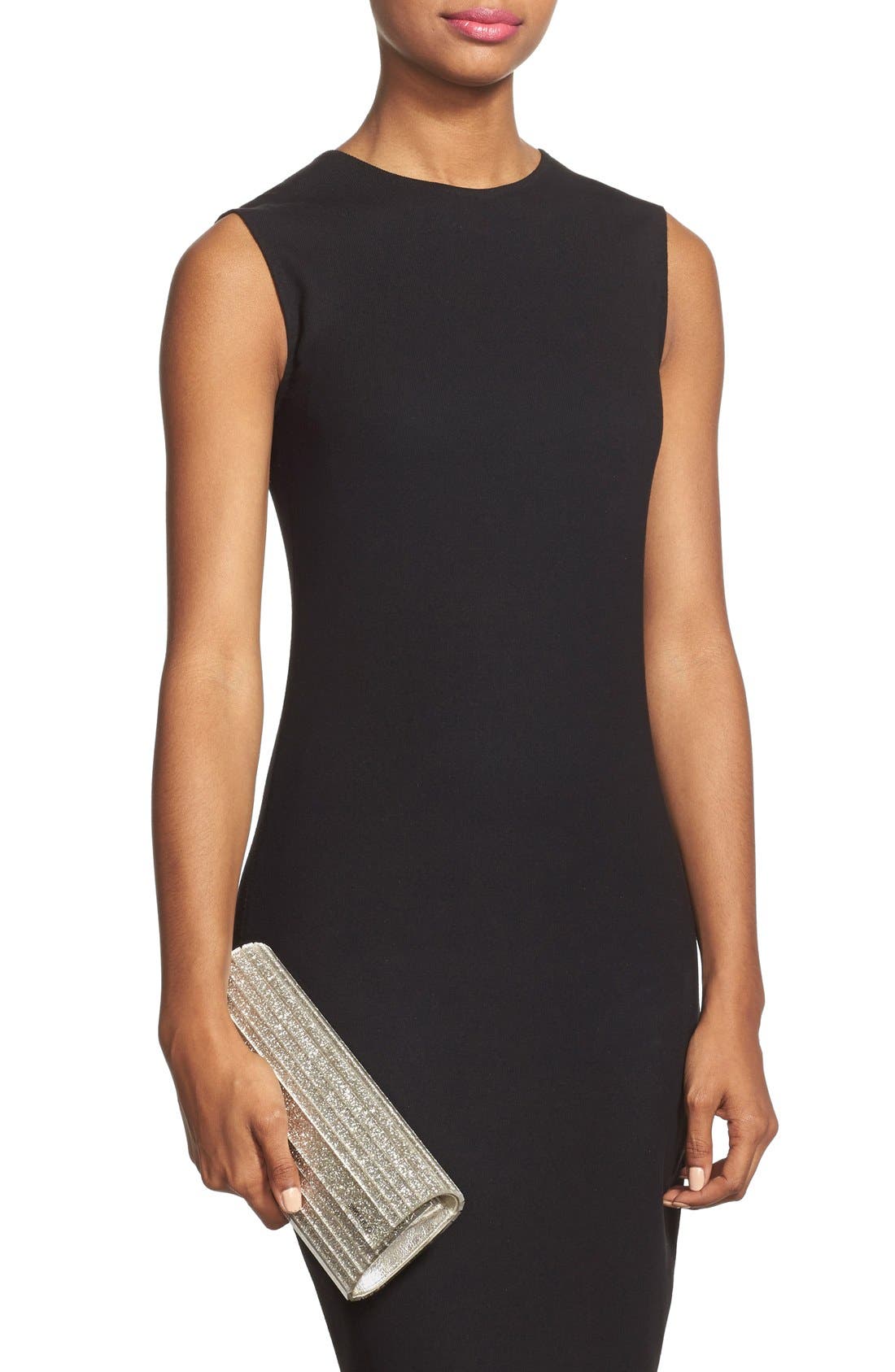 Jimmy Choo Sweetie Glitter Acrylic Clutch, Alternate, color, 