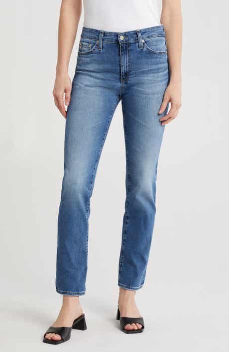AG Mari Mid Rise Slim Straight Leg Jeans